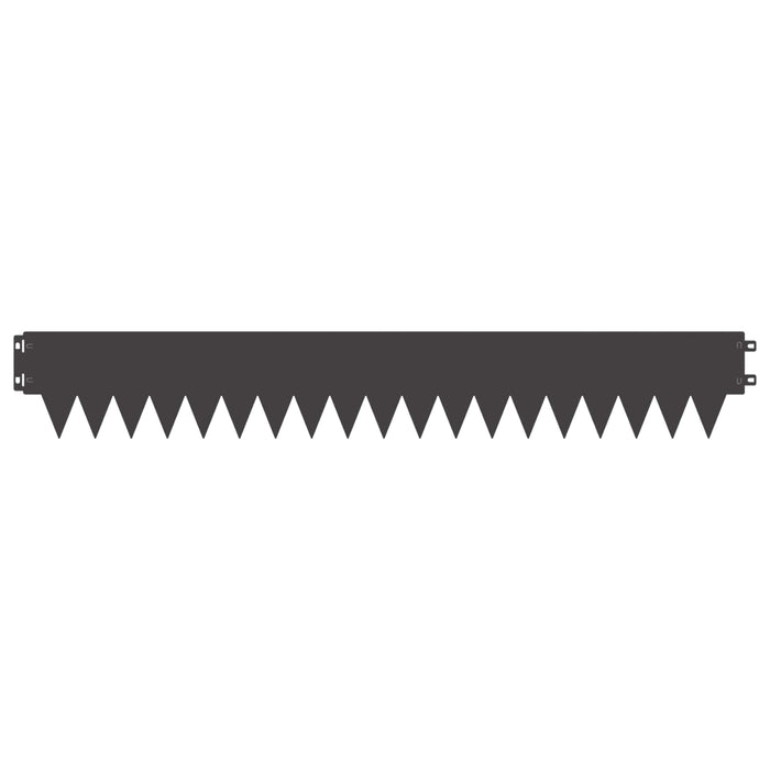 Margine pentru gazon 20 pcs 103 x 15 cm metal Negru WALTI