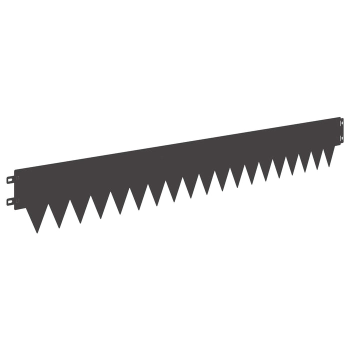 Margine pentru gazon 30 pcs 103 x 15 cm metal Negru WALTI