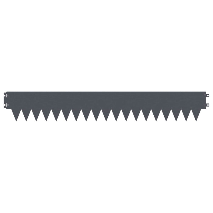 Margine pentru gazon 10 pcs 103 x 15 cm metal Antracit WALTI