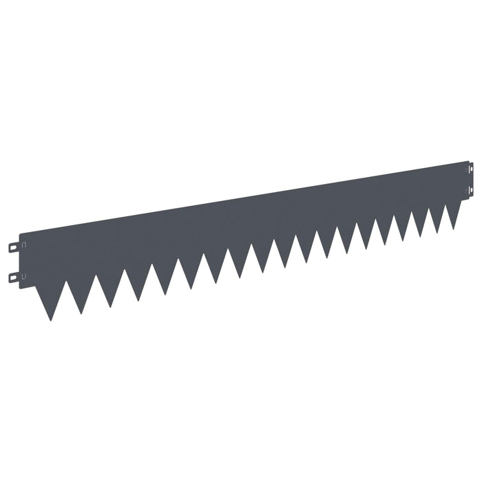 Margine pentru gazon 20 pcs 103 x 15 cm metal Antracit WALTI
