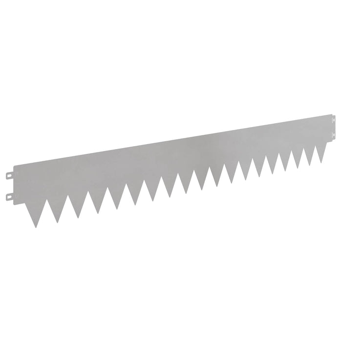 Margine pentru gazon 30 pcs 103 x 15 cm metal Argintiu WALTI