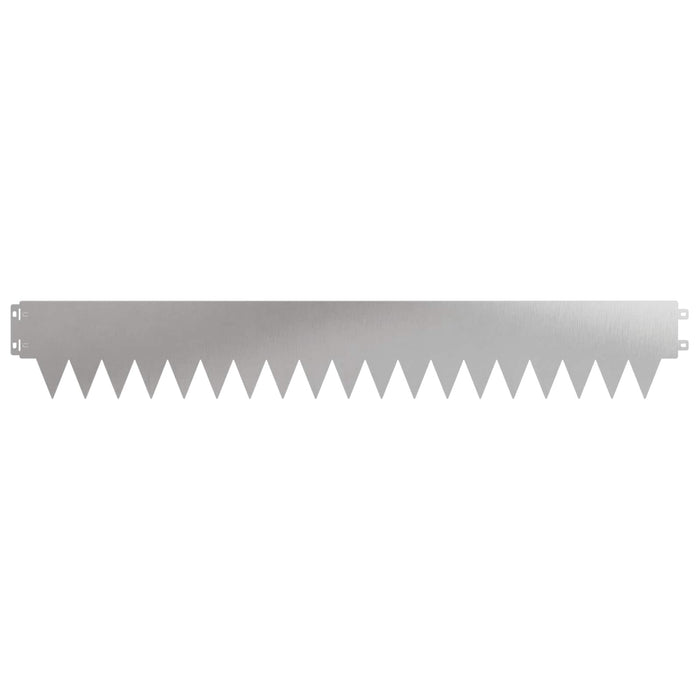 Margine pentru gazon 50 pcs 103 x 15 cm metal Argintiu WALTI