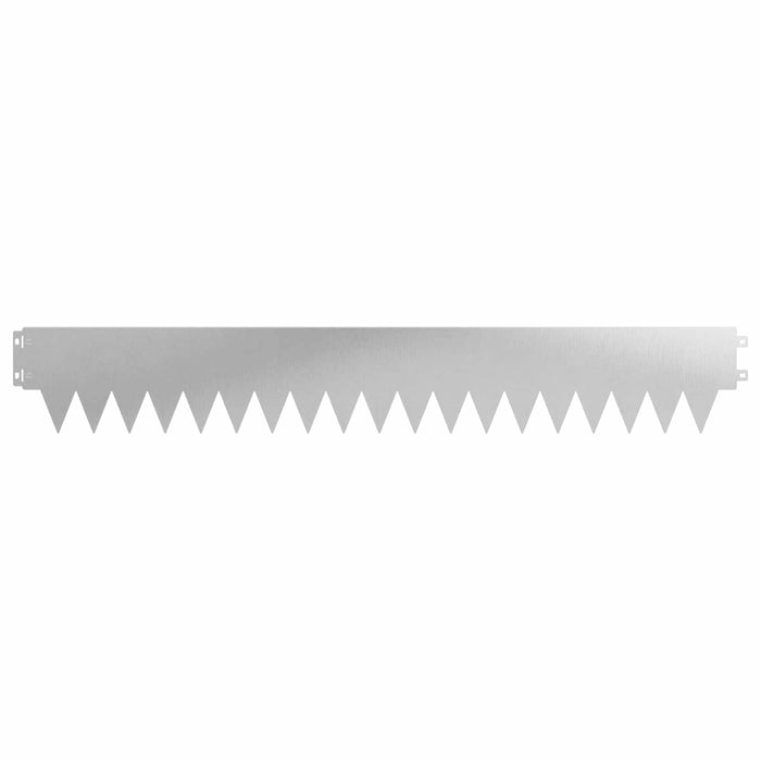 Margine pentru gazon 30 pcs 103 x 15 cm metal Argintiu WALTI