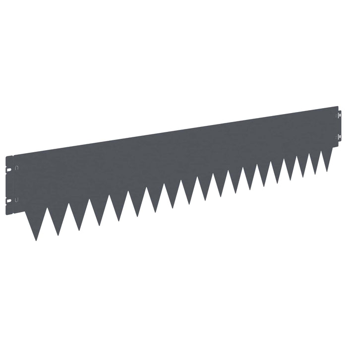Margine pentru gazon 10 pcs 103 x 20 cm metal Antracit WALTI