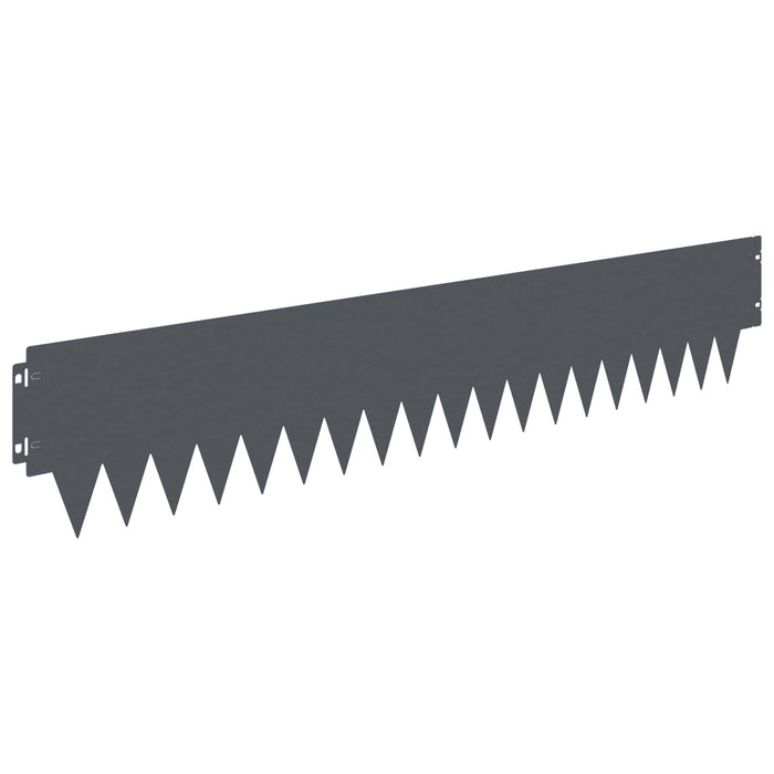 Margine pentru gazon 20 pcs 103 x 20 cm metal Antracit WALTI