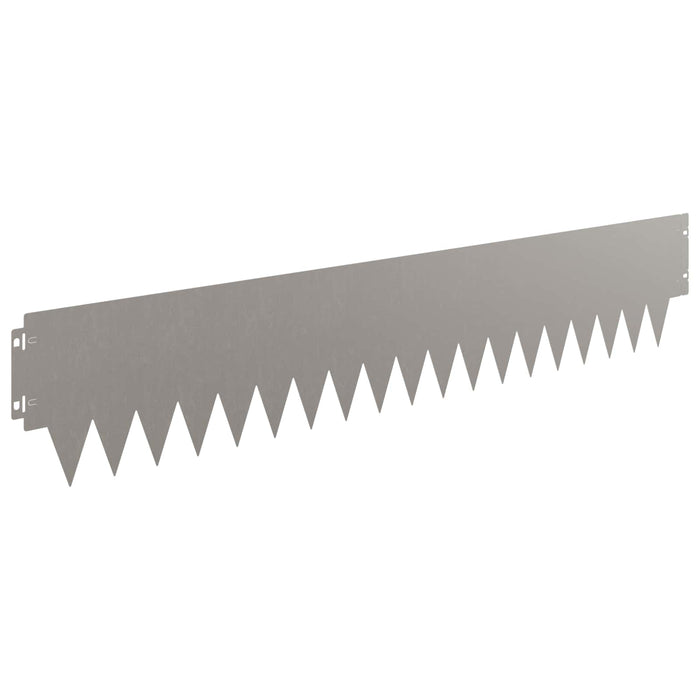 Margine pentru gazon 10 pcs 103 x 20 cm metal Ruginit WALTI