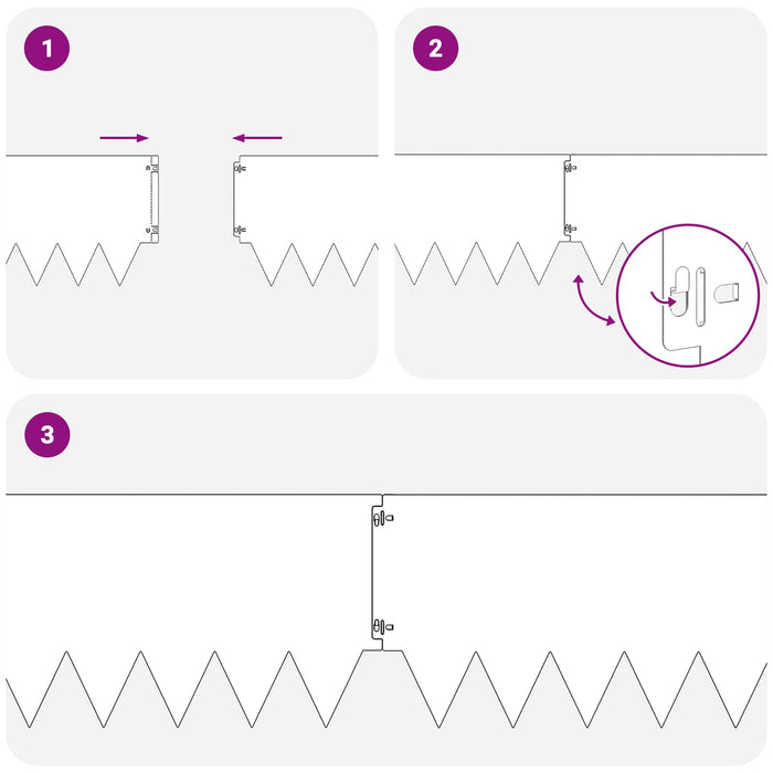 Margine pentru gazon 10 pcs 103 x 30 cm metal Negru WALTI