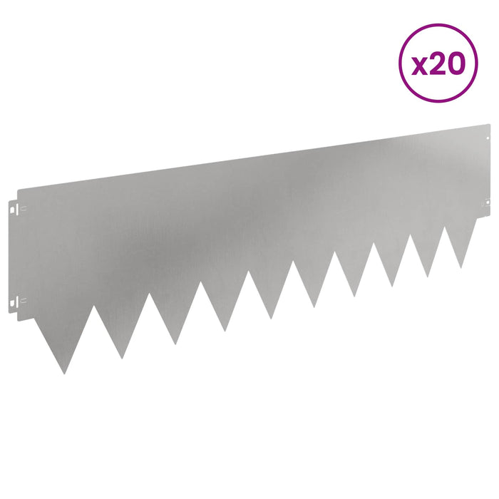 Margine pentru gazon 20 pcs metal WALTI