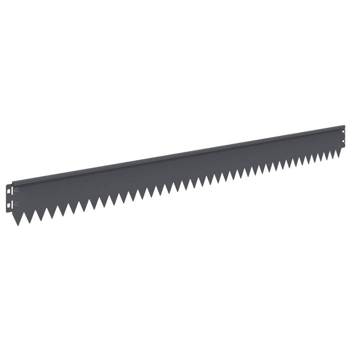 Margine pentru gazon 30 pcs 103 x 10 cm Oțel Antracit WALTI