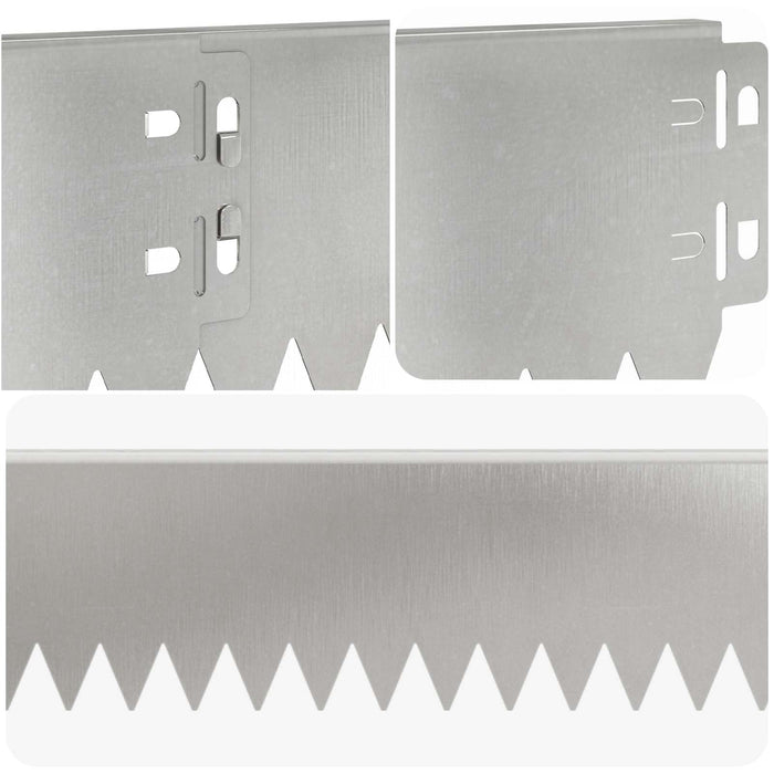 Margine pentru gazon 10 pcs 103 x 10 cm Oțel Argintiu WALTI