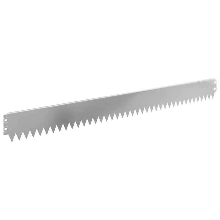 Margine pentru gazon 20 pcs 103 x 10 cm Oțel Argintiu WALTI