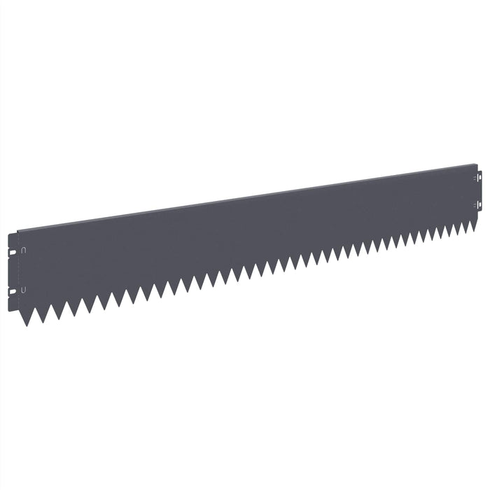 Margine pentru gazon 30 pcs 103 x 15 cm Oțel Antracit WALTI