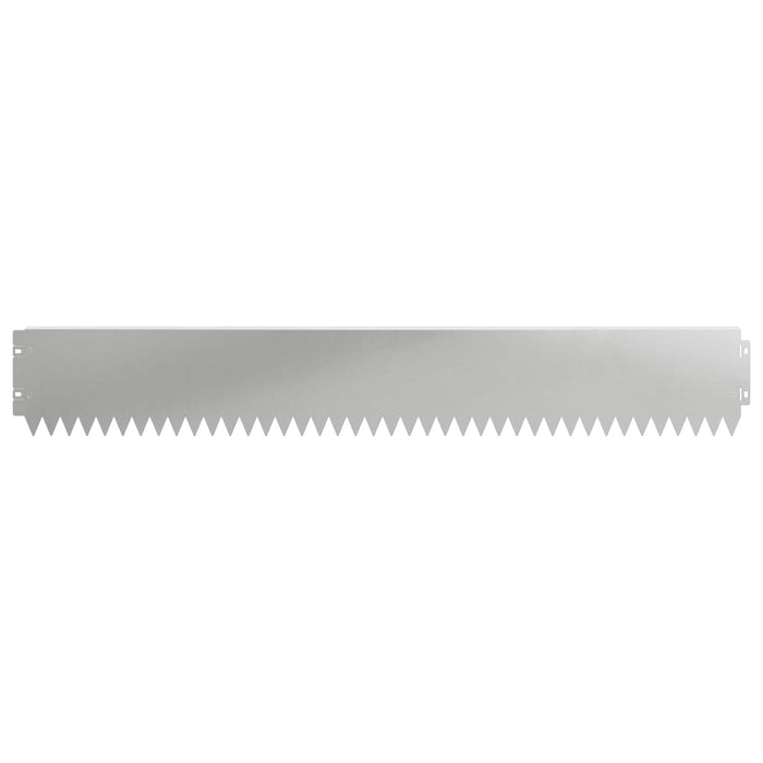 Margine pentru gazon 10 pcs 103 x 15 cm Oțel Argintiu WALTI