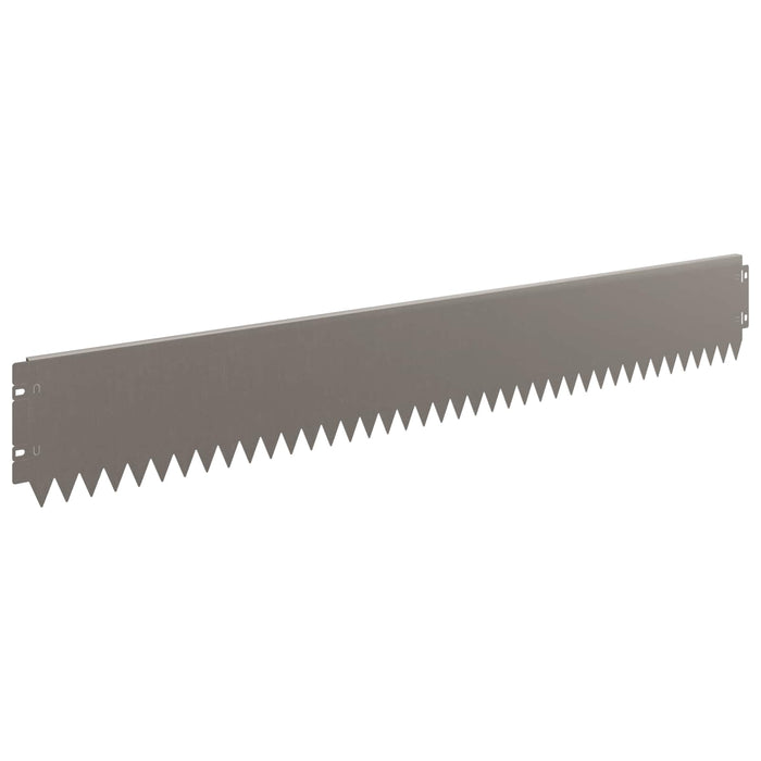 Margine pentru gazon 30 pcs 103 x 15 cm Oțel Ruginit WALTI