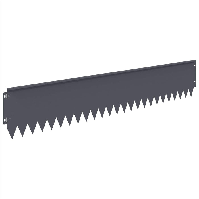 Margine pentru gazon 20 pcs 103 x 20 cm Oțel Antracit WALTI