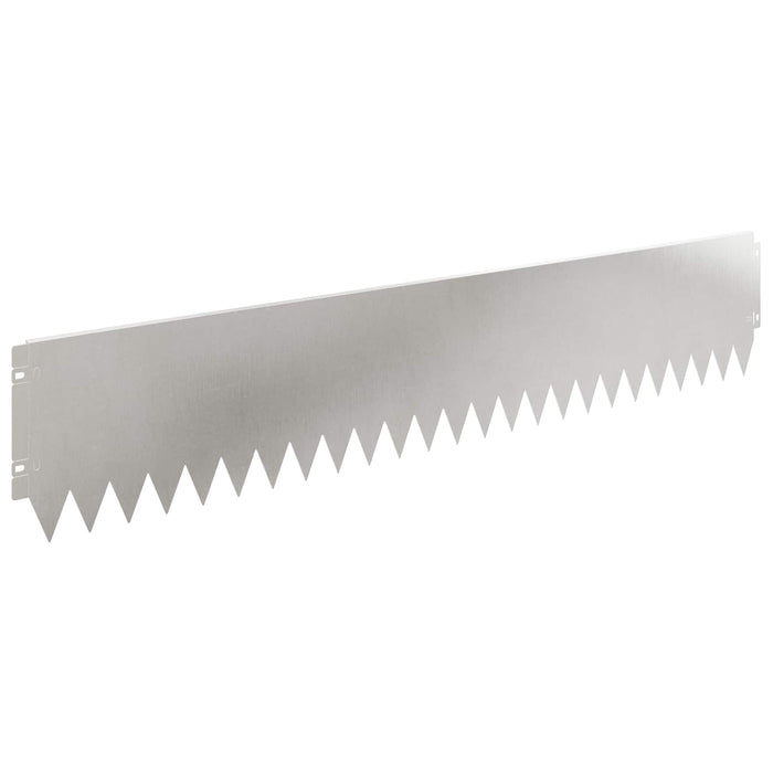 Margine pentru gazon 20 pcs 103 x 20 cm Oțel Argintiu WALTI