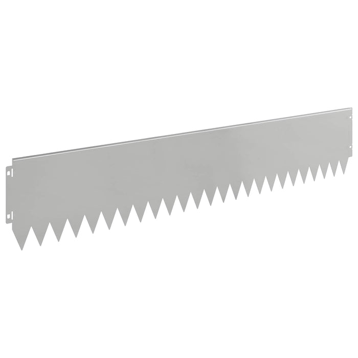 Margine pentru gazon 20 pcs 103 x 20 cm Oțel Argintiu WALTI