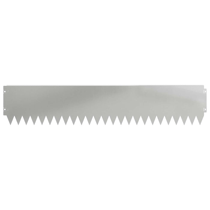Margine pentru gazon 20 pcs 103 x 20 cm Oțel Argintiu WALTI