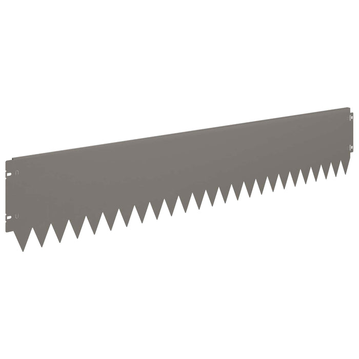 Margine pentru gazon 20 pcs 103 x 20 cm Oțel Ruginit WALTI