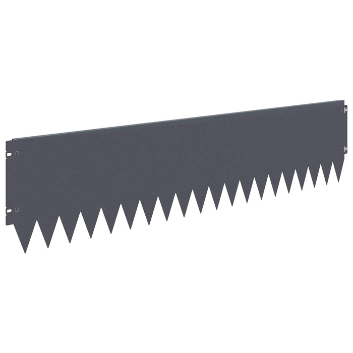 Margine pentru gazon 20 pcs 103 x 25 cm Oțel Antracit WALTI
