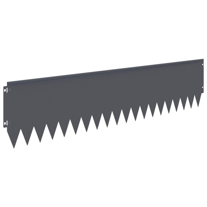 Margine pentru gazon 20 pcs 103 x 25 cm Oțel Antracit WALTI