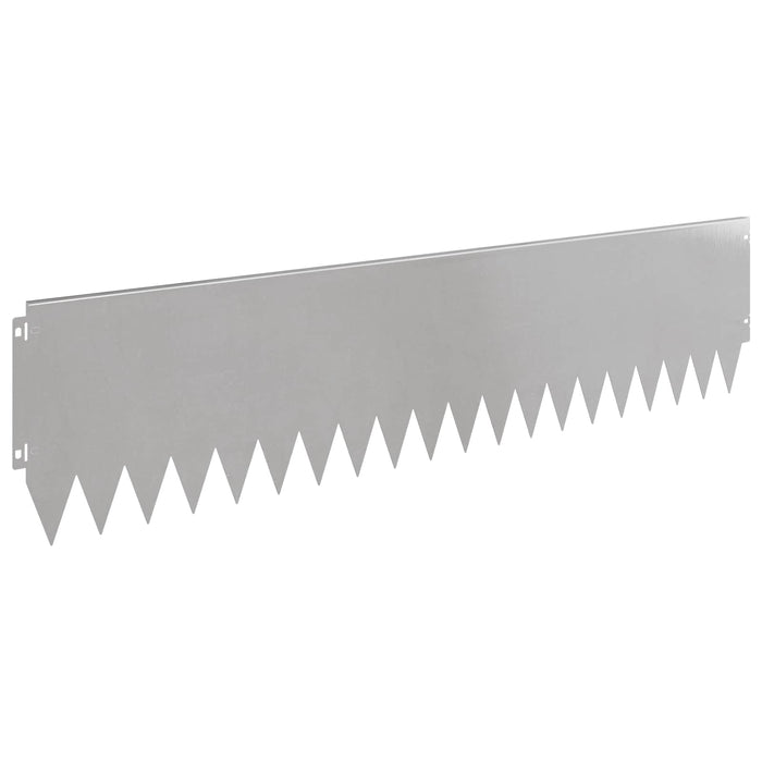 Margine pentru gazon 20 pcs 103 x 25 cm Oțel Argintiu WALTI