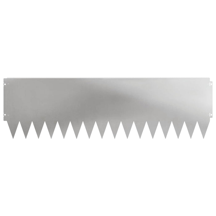 Margine pentru gazon 20 pcs 103 x 30 cm Oțel Argintiu WALTI