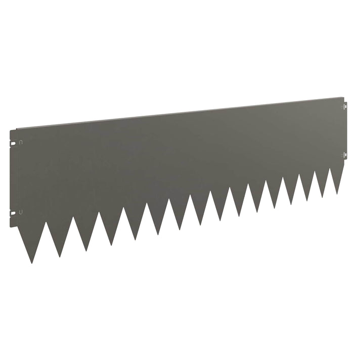 Margine pentru gazon 10 pcs 103 x 30 cm Oțel Ruginit WALTI