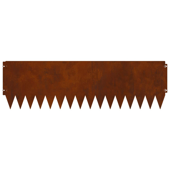 Margine pentru gazon 20 pcs 103 x 30 cm Oțel Ruginit WALTI