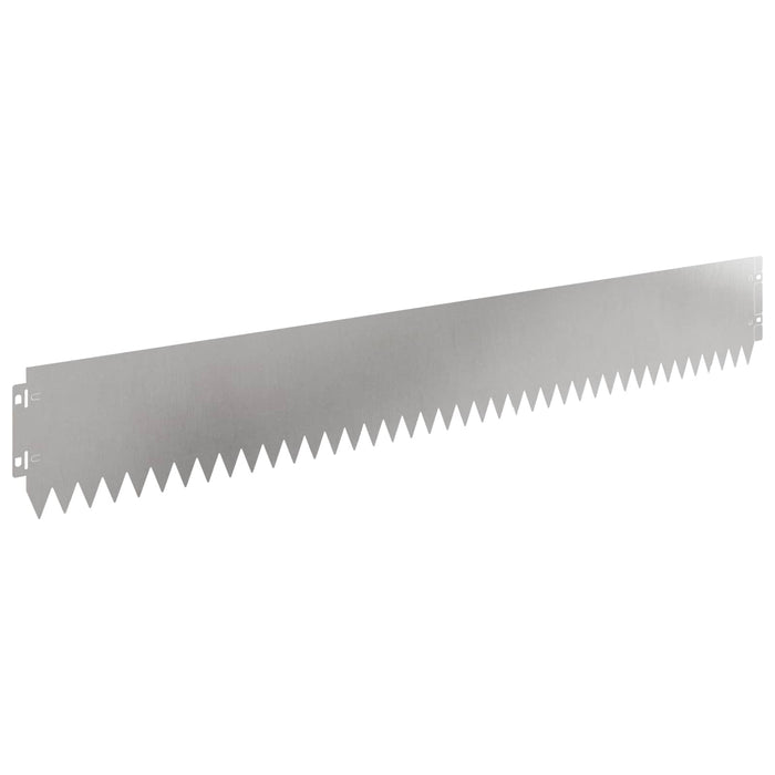 Margine pentru gazon 30 pcs 103 x 15 cm Oțel Argintiu WALTI