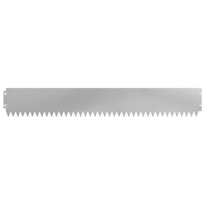 Margine pentru gazon 10 pcs 103 x 15 cm Oțel Argintiu WALTI