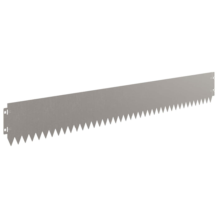 Margine pentru gazon 10 pcs 103 x 15 cm Oțel Ruginit WALTI