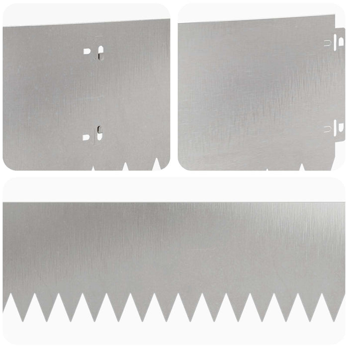 Margine pentru gazon 20 pcs 103 x 20 cm Oțel Argintiu WALTI