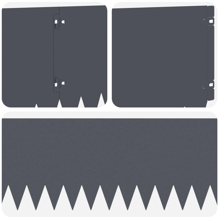 Margine pentru gazon 20 pcs 103 x 25 cm Oțel Antracit WALTI
