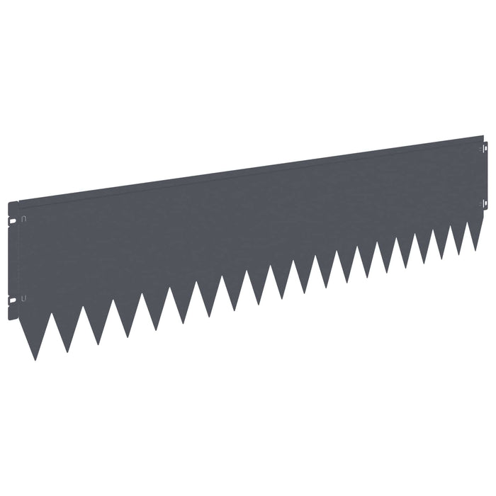 Margine pentru gazon 20 pcs 103 x 25 cm Oțel Antracit WALTI
