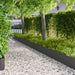 Margine pentru gazon 20 pcs 103 x 30 cm Oțel Negru - WALTI WALTI