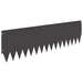 Margine pentru gazon 20 pcs 103 x 30 cm Oțel Negru - WALTI WALTI