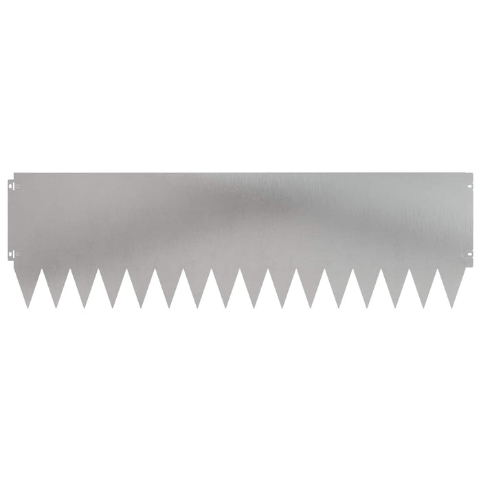 Margine pentru gazon 20 pcs 103 x 30 cm Oțel Argintiu WALTI