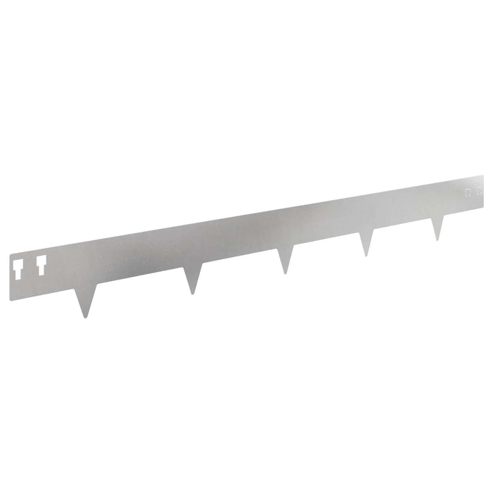 Margine pentru gazon 20 pcs 100 x 12 cm Oțel Argintiu WALTI