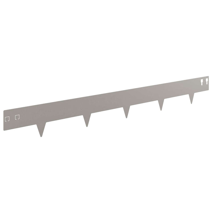 Margine pentru gazon 10 pcs 100 x 12 cm Oțel Ruginit WALTI