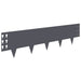 Margine pentru gazon 10 buc. 100 x 25 cm Oțel Antracit - WALTI WALTI