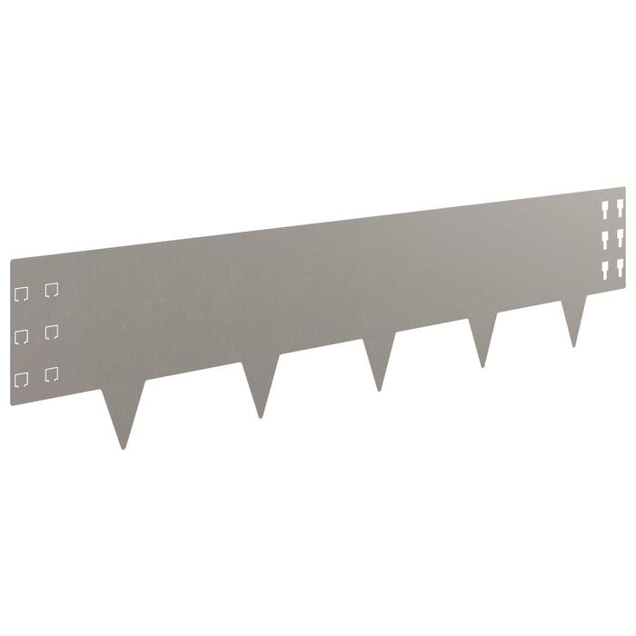 Margine pentru gazon 30 pcs 100 x 25 cm Oțel Ruginit WALTI