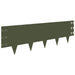 Margine pentru gazon 20 pcs 100 x 30 cm Oțel Verde măsliniu - WALTI WALTI