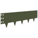 Margine pentru gazon 20 pcs 100 x 30 cm Oțel Verde măsliniu - WALTI WALTI
