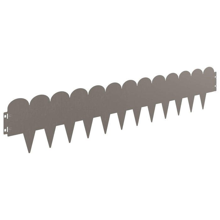 Margine pentru gazon 10 pcs 103 x 20 cm Oțel Ruginit WALTI
