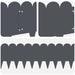 Margine pentru gazon 30 pcs 103 x 25 cm Oțel Antracit - WALTI WALTI