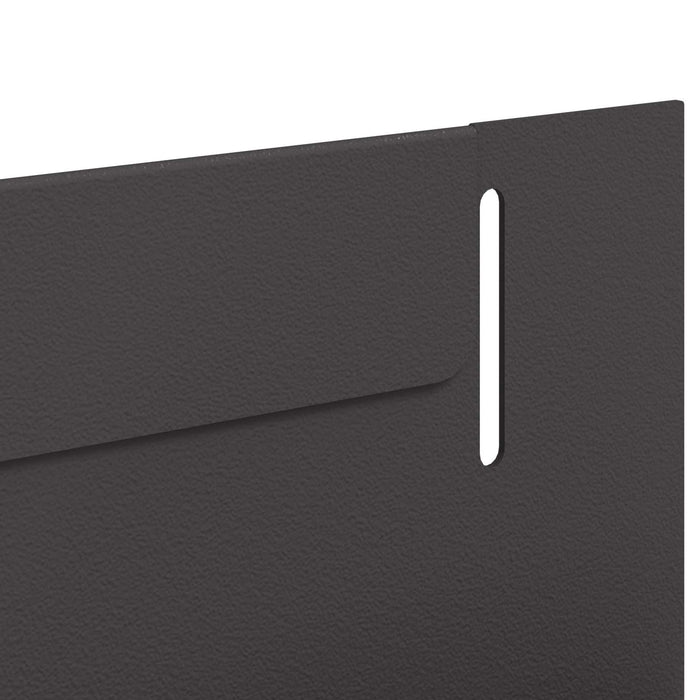 Margine pentru gazon 50 pcs 102 x 4 x 4 cm Oțel Negru - WALTI WALTI