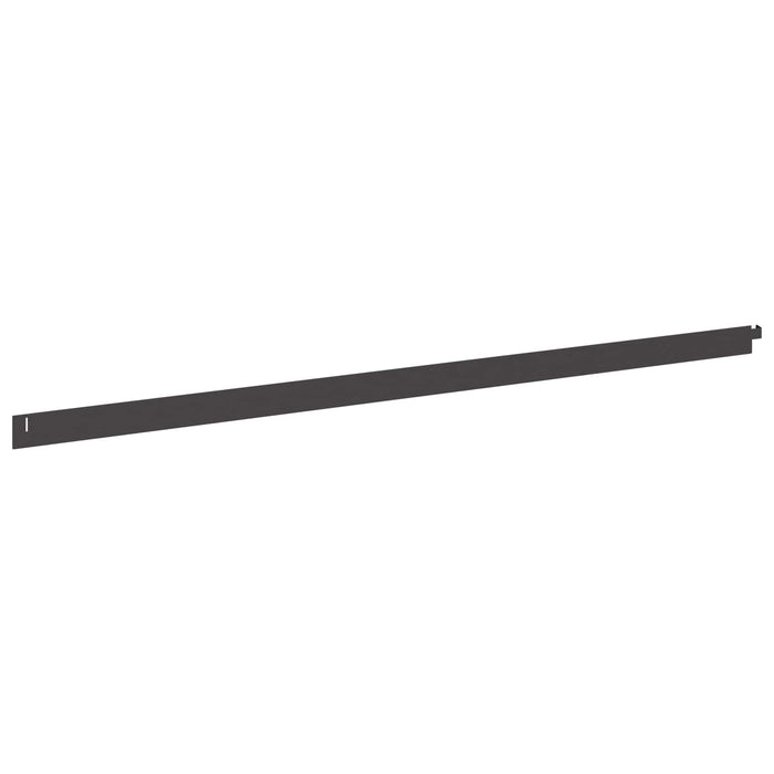 Margine pentru gazon 50 pcs 102 x 4 x 4 cm Oțel Negru - WALTI WALTI