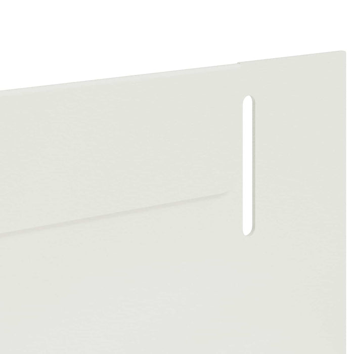 Margine pentru gazon 10 pcs 102 x 4 x 4 cm Oțel Alb WALTI