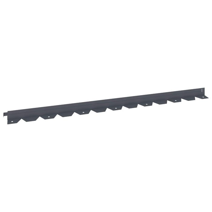 Margine pentru gazon 20 pcs 102 x 4 x 4 cm Oțel Antracit WALTI